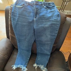 Judy Blue Jeans with frayed hem